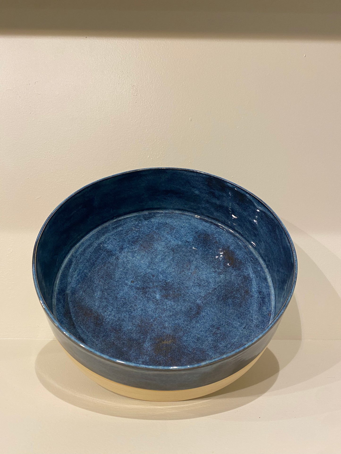 Big serving dish in colour Denim