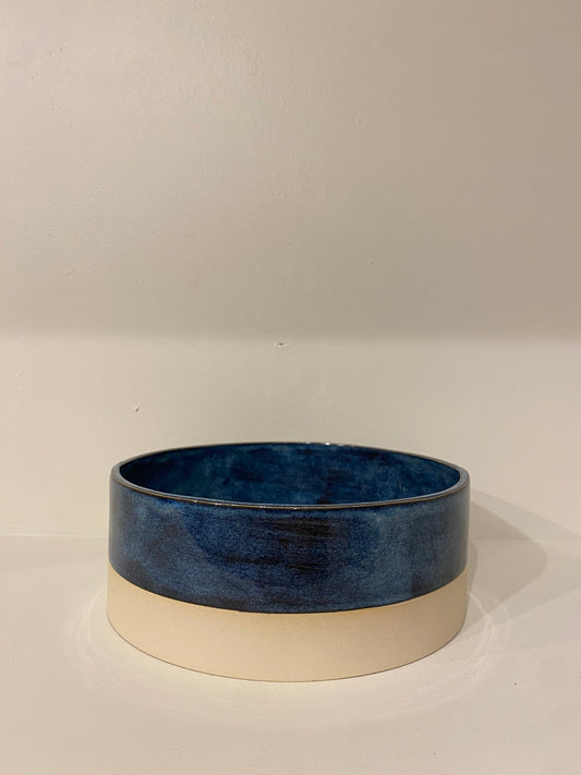 Serving dish in colour Denim