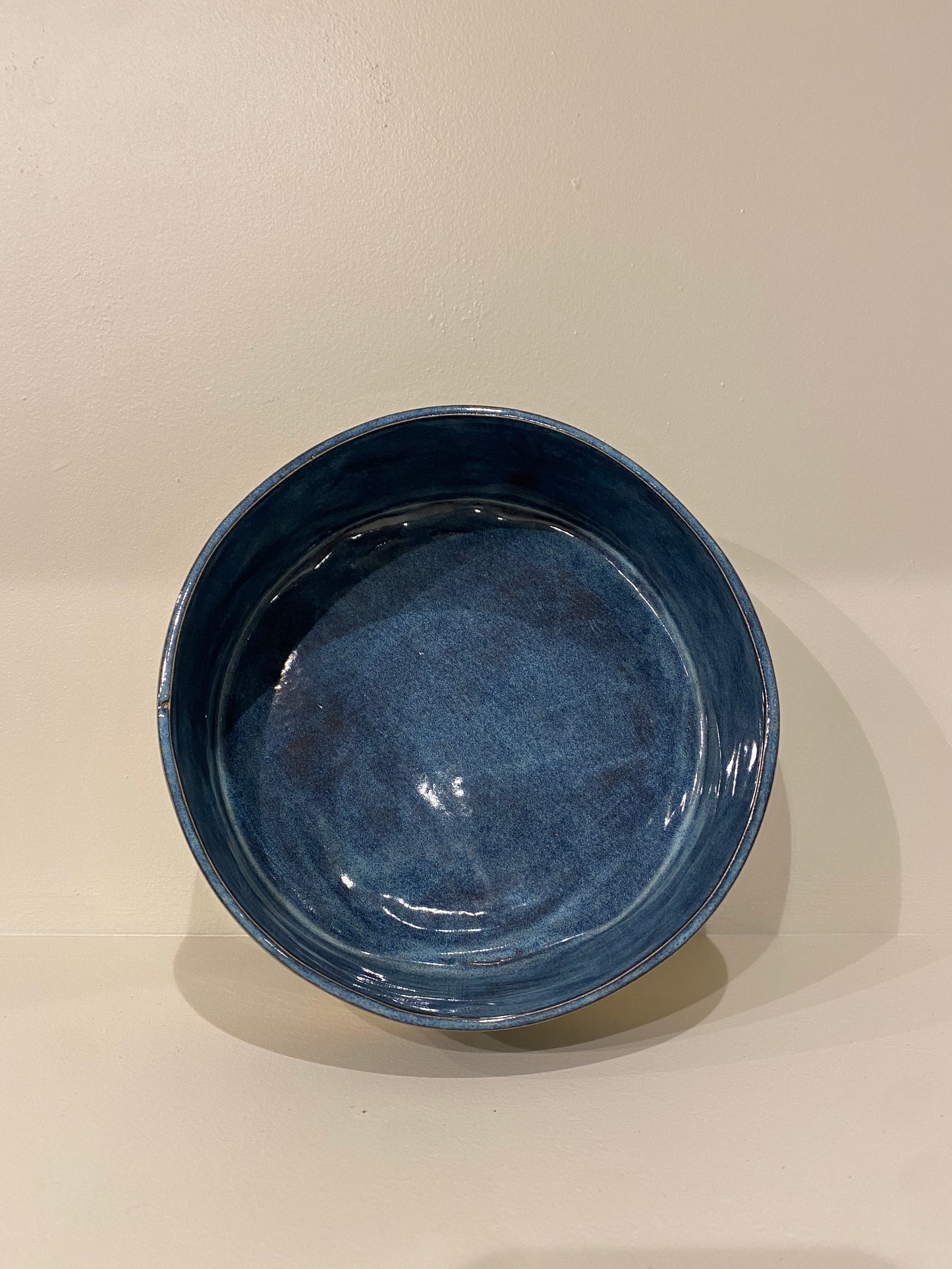 Serving dish in colour Denim