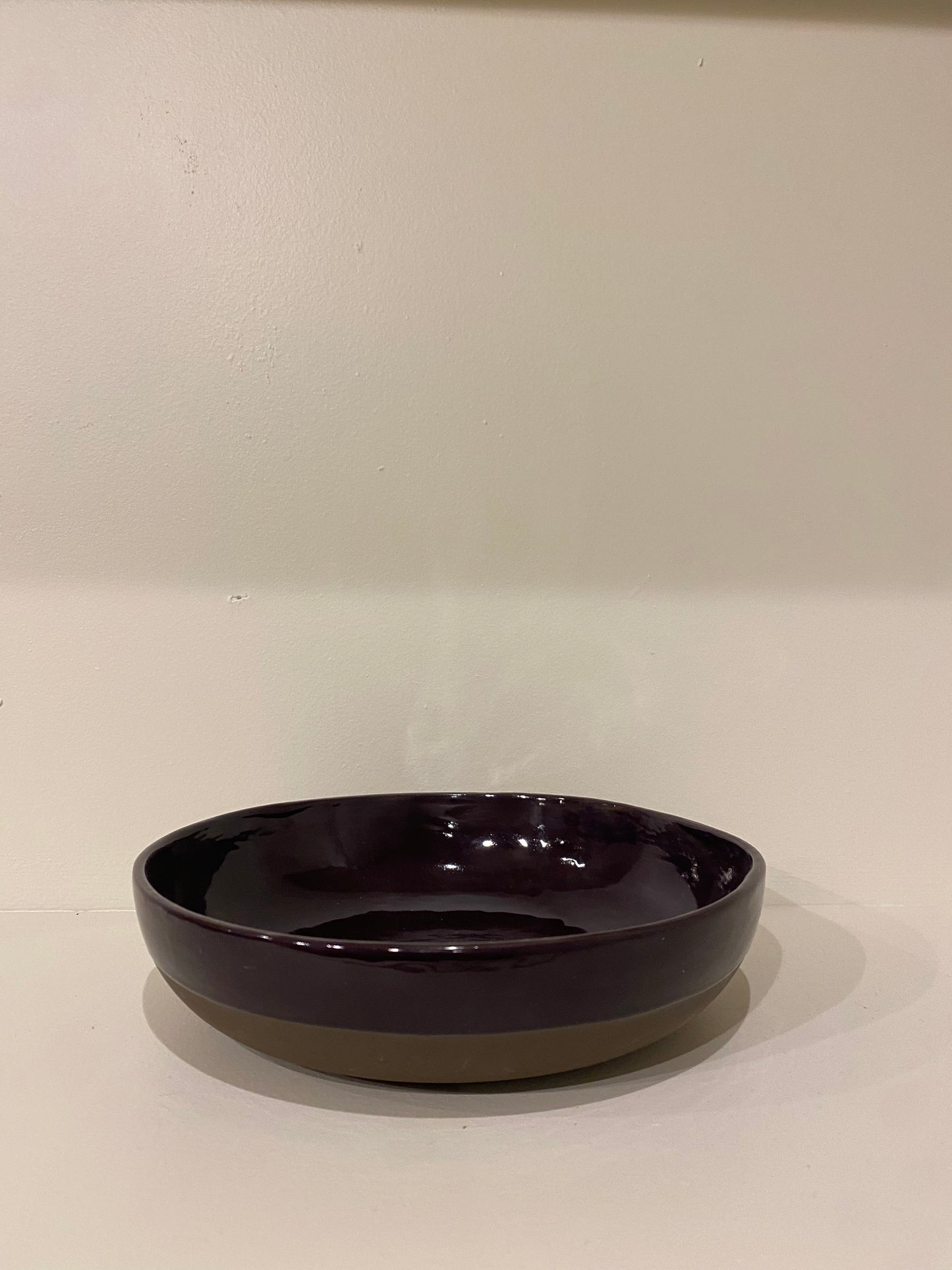 Pasta bowl in colour Aubergine