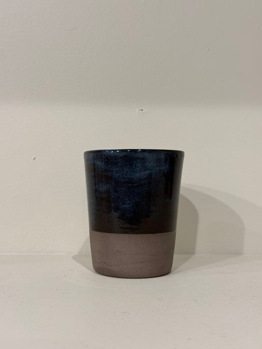 Coffee cup in denim colour